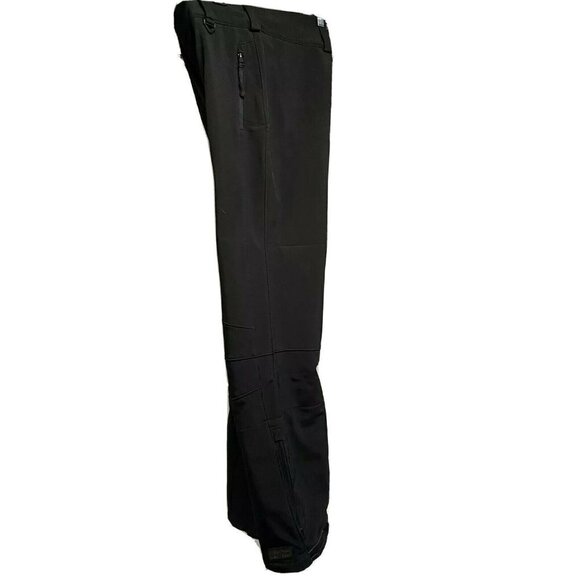 Vintage Killtec Black Insulated Waterproof Ski Snow Pants US 8 Suspender Stretch - Picture 4 of 12